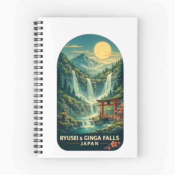 Item preview, Ryusei and Ginga Falls Sounkyo Gorge Daisetsuzan Hokkaido Landscape designed and sold by Places On Earth.