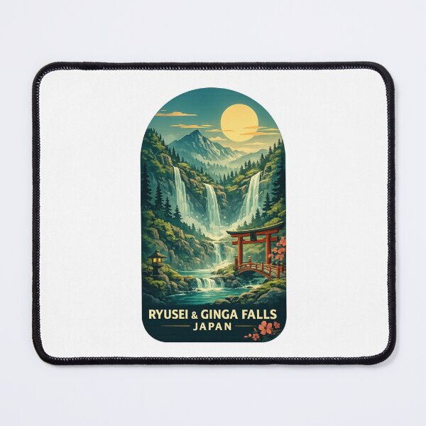 Item preview, Ryusei and Ginga Falls Sounkyo Gorge Daisetsuzan Hokkaido Landscape designed and sold by Places On Earth.