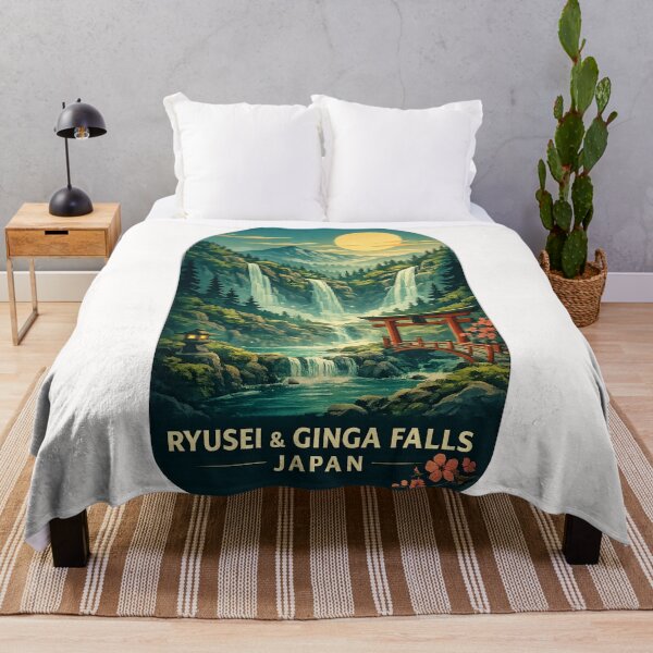 Item preview, Ryusei and Ginga Falls Sounkyo Gorge Daisetsuzan Hokkaido Landscape designed and sold by Places On Earth.