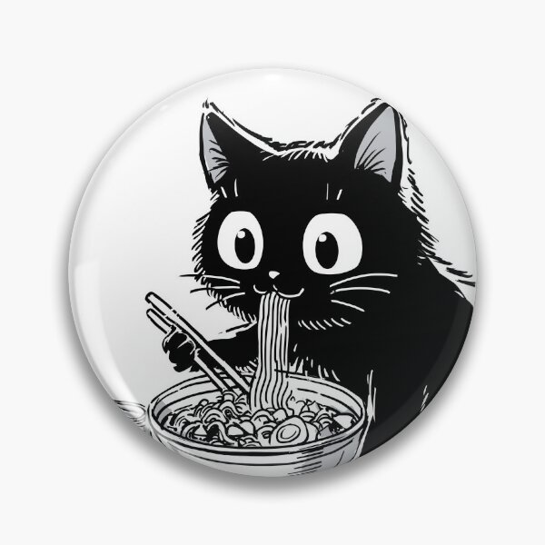 Item preview, The Classic Ramen Feline designed and sold by Retro Type.