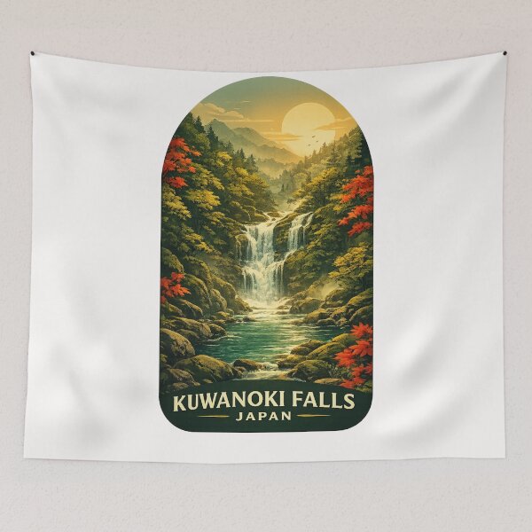 Item preview, Kuwanoki Falls Kumano Kodo Wakayama Kii Peninsula Japan designed and sold by Places On Earth.