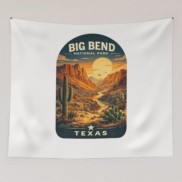 Item preview, Big Bend National Park Chisos Mountains Rio Grande Texas designed and sold by Places On Earth.