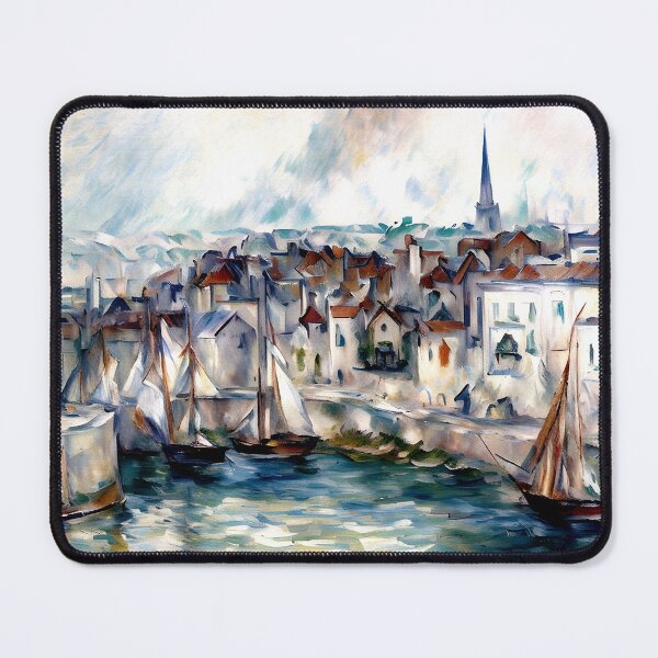 Item preview, Boats in the Port of Honfleur designed and sold by artdesignsnow.
