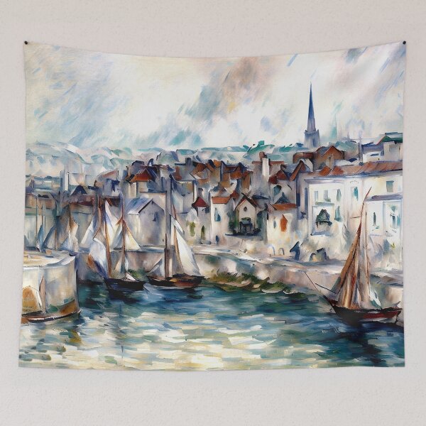 Item preview, Boats in the Port of Honfleur designed and sold by artdesignsnow.