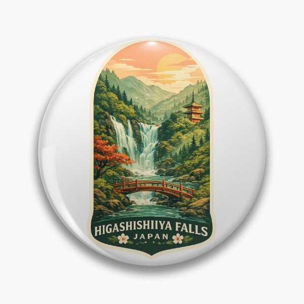 Item preview, Higashishiiya Falls Usa Oita Kyushu Mountain Valley Japan designed and sold by Places On Earth.