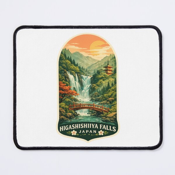 Item preview, Higashishiiya Falls Usa Oita Kyushu Mountain Valley Japan designed and sold by Places On Earth.