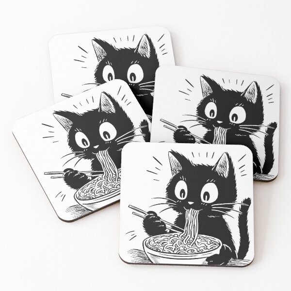 Item preview, Chopsticks and Whiskers designed and sold by Retro Type.