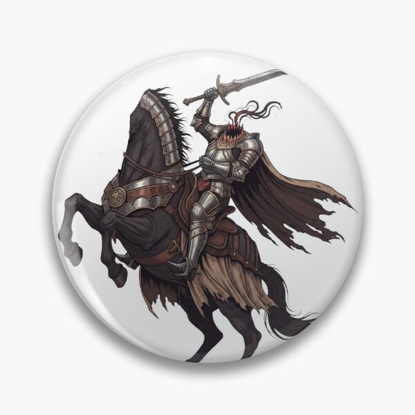 Item preview,  Headless Dark Fantasy Knight on Warhorse – Gothic Medieval Sword Rider designed and sold by Dzblack.