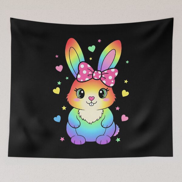 Item preview, Cute Coquette Tie Dye Rabbit Easter Bunny designed and sold by OlakunleOloroz.