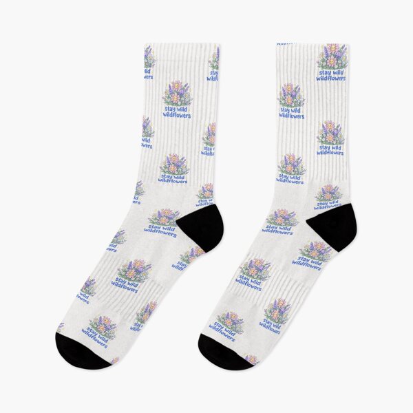 Item preview, Stay Wild Wildflowers Smiling Daisy Lavender Garden Quote designed and sold by Places On Earth.