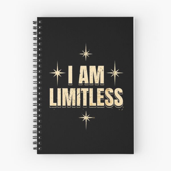Item preview, I Am Limitless Motivational Quote • Cosmic Empowerment Typography • Mindset Growth Inspiration Art designed and sold by Bright Nest Studio.