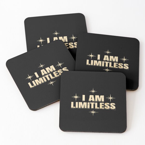 Item preview, I Am Limitless Motivational Quote • Cosmic Empowerment Typography • Mindset Growth Inspiration Art designed and sold by Bright Nest Studio.