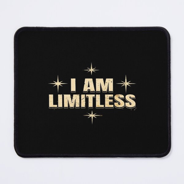 Item preview, I Am Limitless Motivational Quote • Cosmic Empowerment Typography • Mindset Growth Inspiration Art designed and sold by Bright Nest Studio.