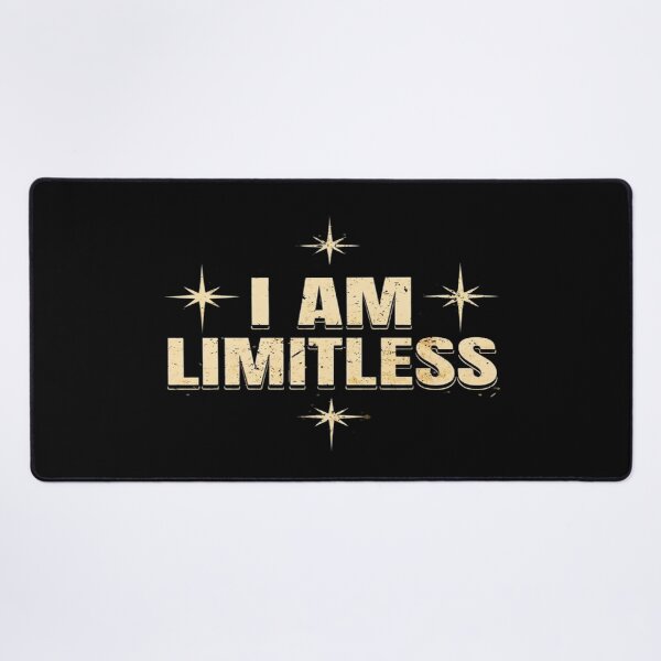 Item preview, I Am Limitless Motivational Quote • Cosmic Empowerment Typography • Mindset Growth Inspiration Art designed and sold by Bright Nest Studio.