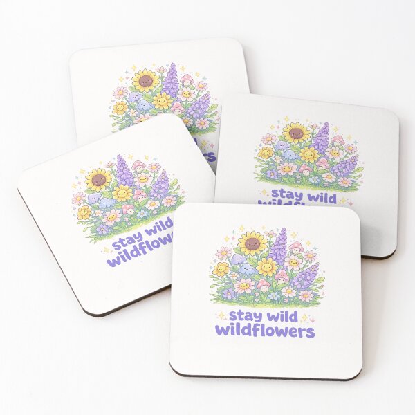 Item preview, Stay Wild Wildflowers Sunflower Mushroom Garden Birthday Theme designed and sold by Places On Earth.