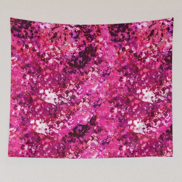 Item preview, Pink Abstract Pattern – Magenta Watercolor Splash Seamless Aesthetic Design designed and sold by Dreamy Ocean Art.