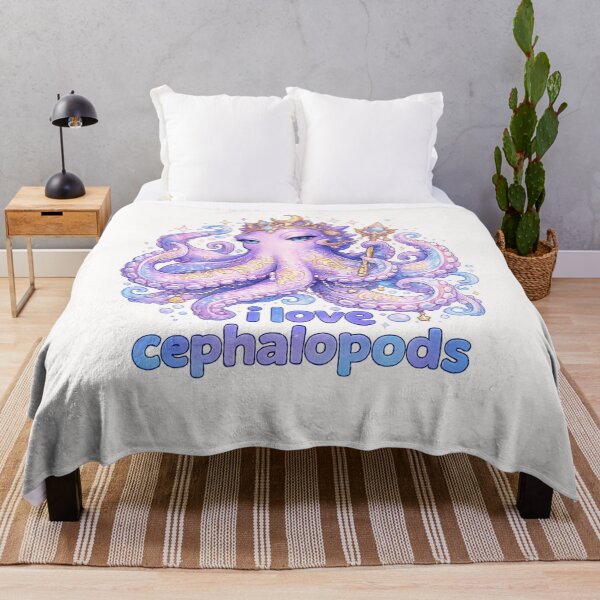 Item preview, I Love Cephalopods Purple Octopus Marine Biology Quote designed and sold by Places On Earth.