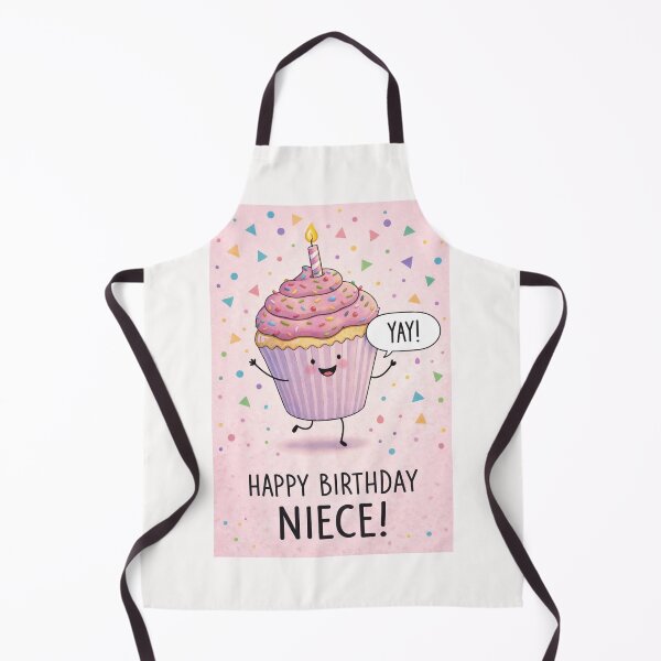 Item preview, Happy Birthday Niece Cupcake Confetti Celebration Quote designed and sold by Places On Earth.