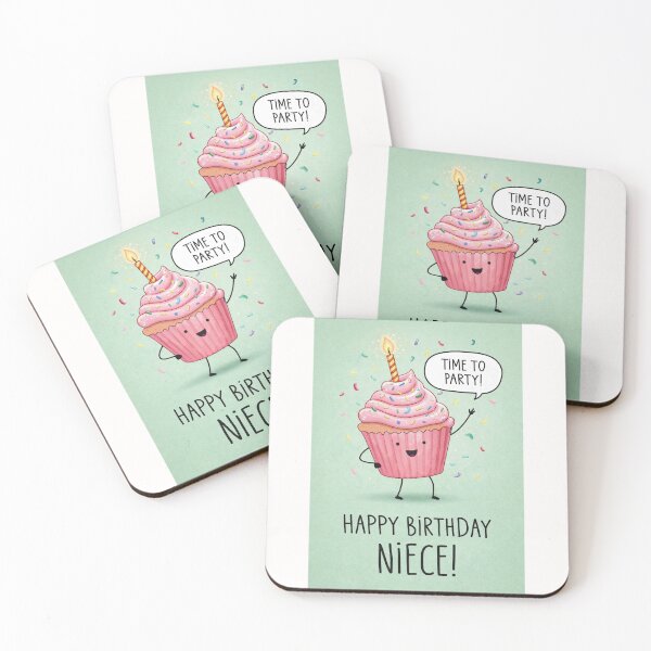 Item preview, Happy Birthday Niece Cupcake Time To Party Celebration designed and sold by Places On Earth.