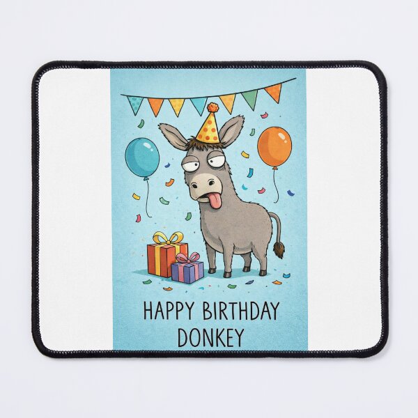 Item preview, Happy Birthday Donkey Party Hat Balloons Celebration Theme designed and sold by Places On Earth.