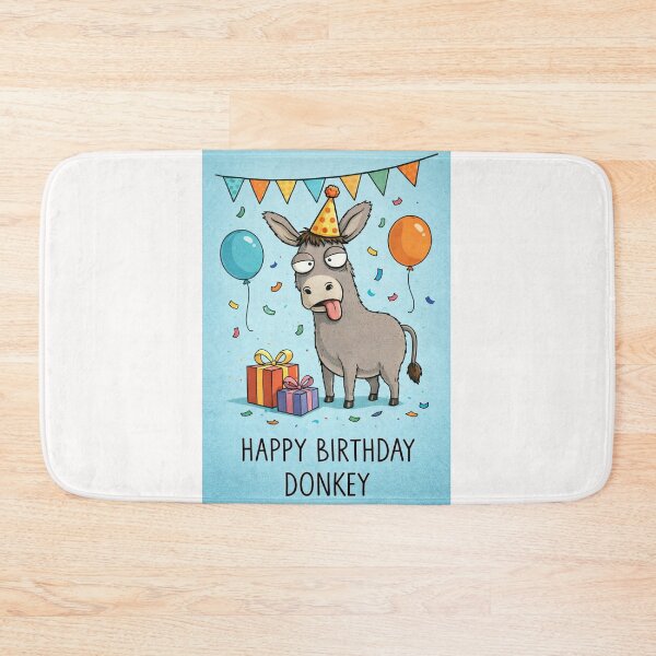 Item preview, Happy Birthday Donkey Party Hat Balloons Celebration Theme designed and sold by Places On Earth.