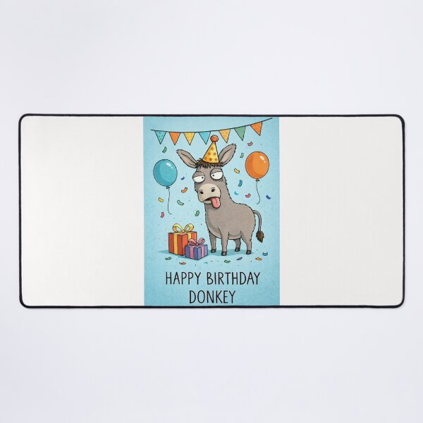 Item preview, Happy Birthday Donkey Party Hat Balloons Celebration Theme designed and sold by Places On Earth.