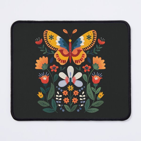 Item preview, Hungarian Folk Flowers With Butterfly Design designed and sold by xiao xuans.