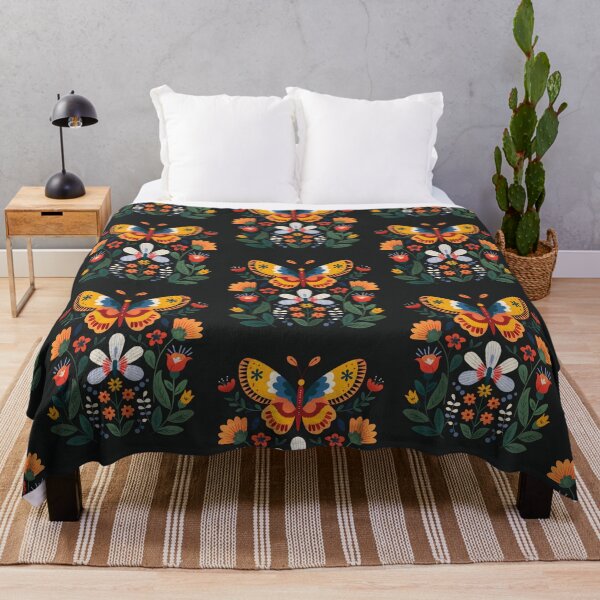 Item preview, Hungarian Folk Flowers With Butterfly Design designed and sold by xiao xuans.