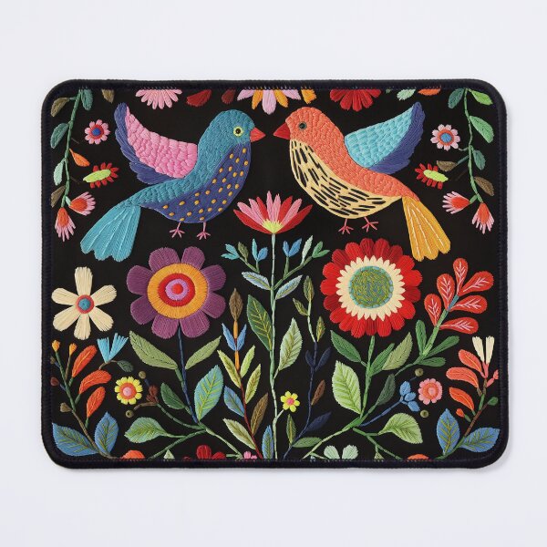 Item preview, Mexican Embroidery Pattern Art Birds Flowers designed and sold by xiao xuans.