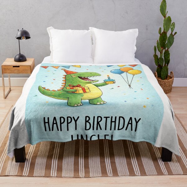 Item preview, Happy Birthday Uncle Cute Dinosaur Cupcake Party designed and sold by Places On Earth.