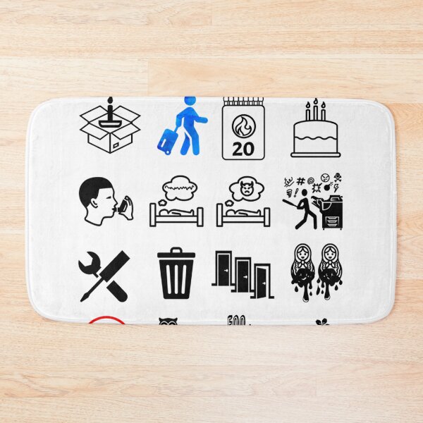 Item preview, Nerdy More Iconic 90S Alt Rock Band Icons Black Text designed and sold by creativefactory.