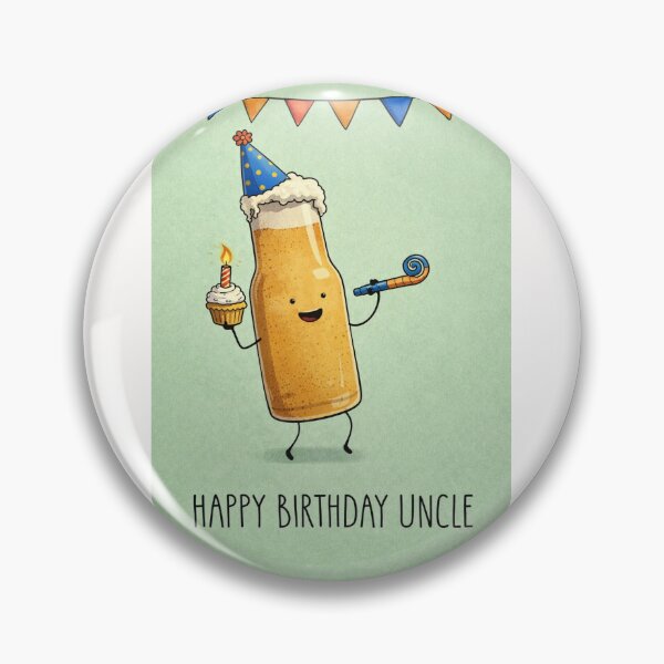 Item preview, Happy Birthday Uncle Funny Beer Bottle Party designed and sold by Places On Earth.