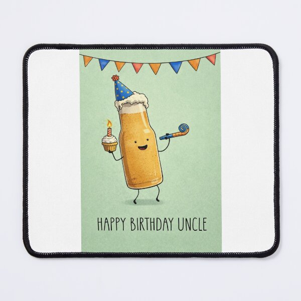 Item preview, Happy Birthday Uncle Funny Beer Bottle Party designed and sold by Places On Earth.