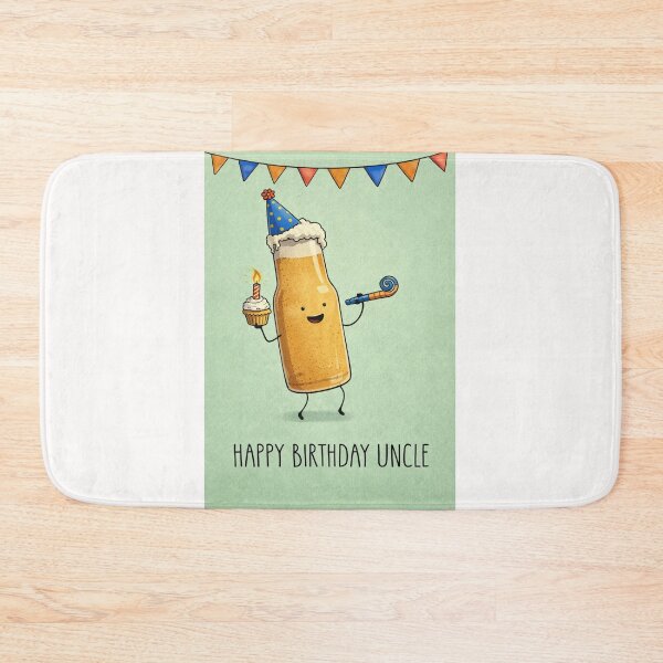 Item preview, Happy Birthday Uncle Funny Beer Bottle Party designed and sold by Places On Earth.