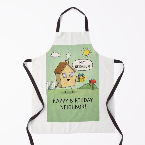 Item preview, Happy Birthday Neighbor Cute House Gift designed and sold by Places On Earth.