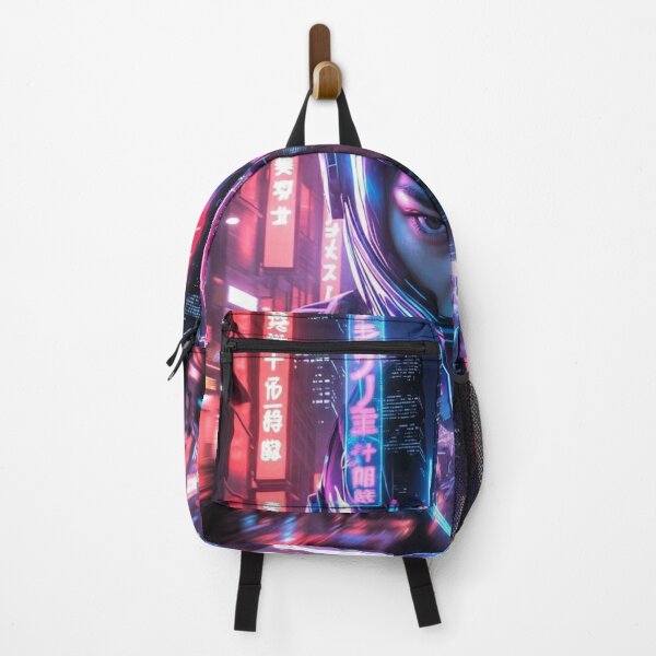 Item preview, Cyberpunk Neon Helmet Reflection – Futuristic Rider in Japanese Megacity Glow designed and sold by RadaQueen.