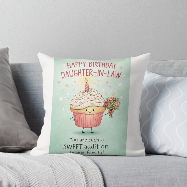 Item preview, Happy Birthday Daughter In Law Sweet Cupcake Floral designed and sold by Places On Earth.