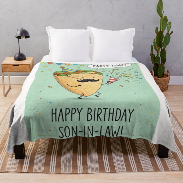Item preview, Happy Birthday Son In Law Funny Burrito Party designed and sold by Places On Earth.