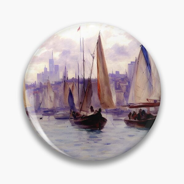 Item preview, Boats in the Port of Le Havre, 1883 designed and sold by artdesignsnow.