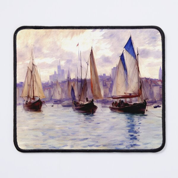 Item preview, Boats in the Port of Le Havre, 1883 designed and sold by artdesignsnow.