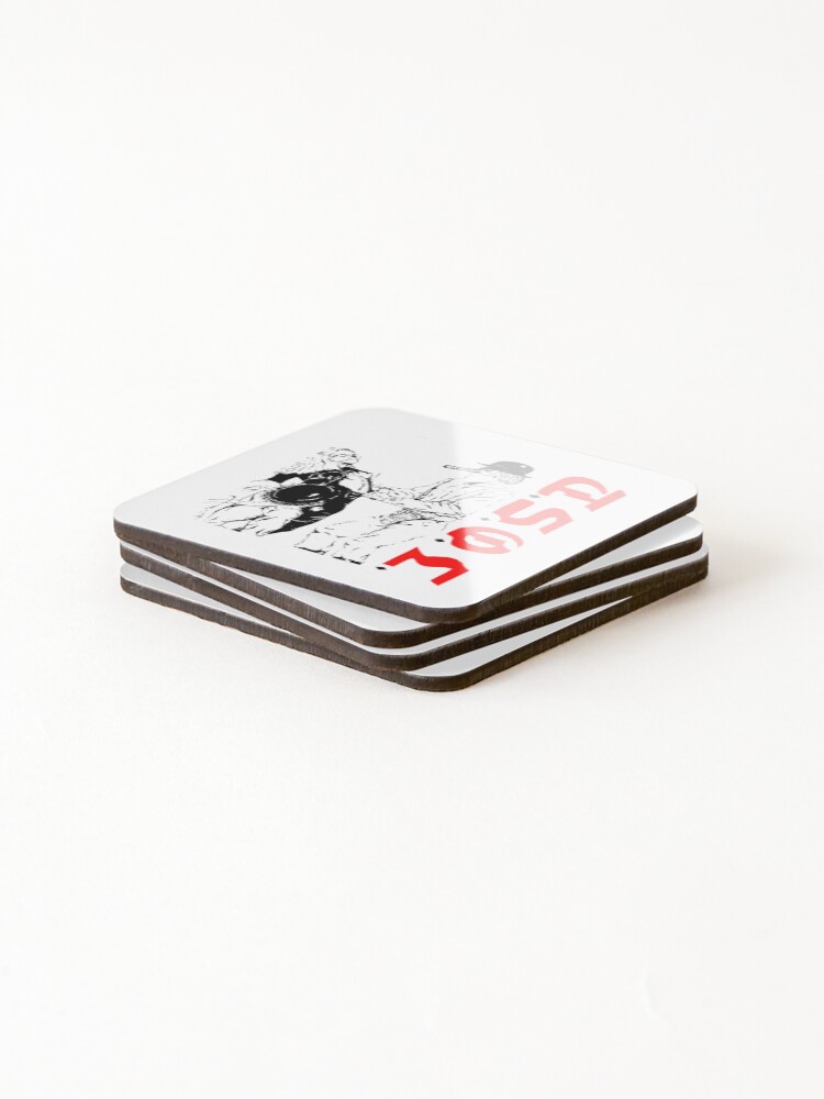 Thumbnail 4 of 5, Coasters (Set of 4), Red Typography In Side designed and sold by creativefactory.