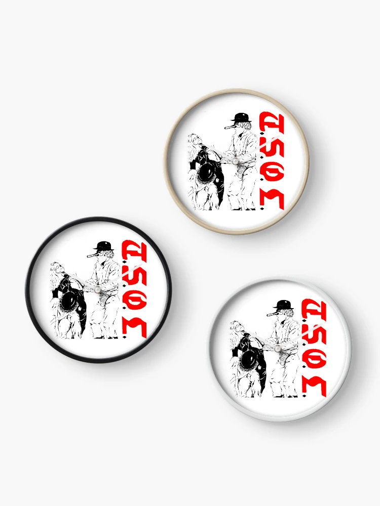 Thumbnail 3 of 4, Clock, Red Typography In Side designed and sold by creativefactory.
