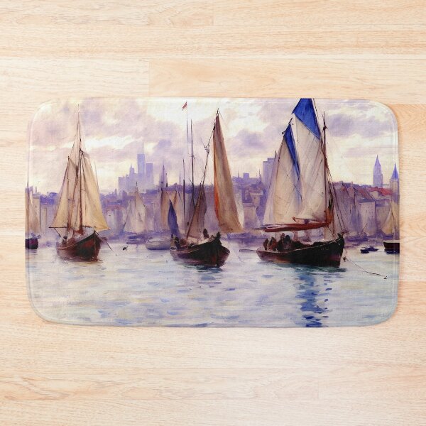 Item preview, Boats in the Port of Le Havre, 1883 designed and sold by artdesignsnow.