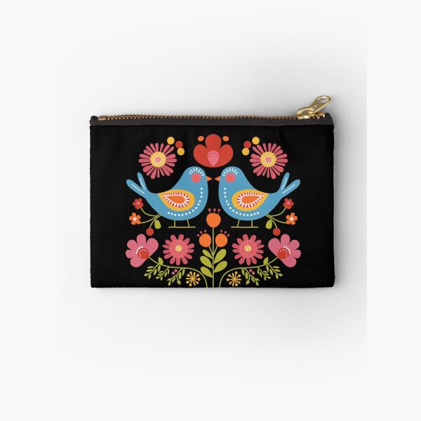Item preview, Mexican Colorful Birds Folk Flowers Art designed and sold by xiao xuans.