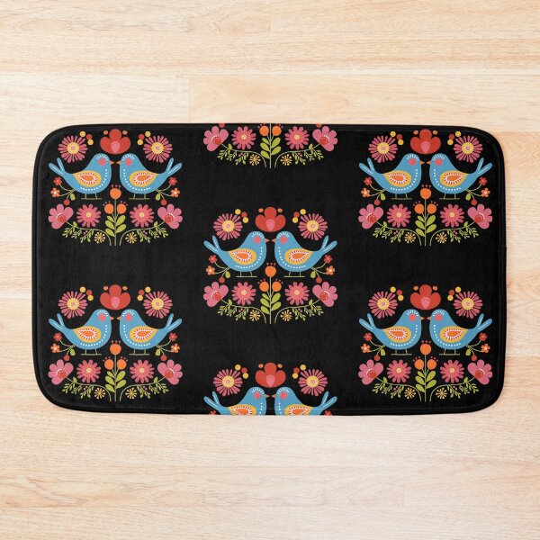 Item preview, Mexican Colorful Birds Folk Flowers Art designed and sold by xiao xuans.