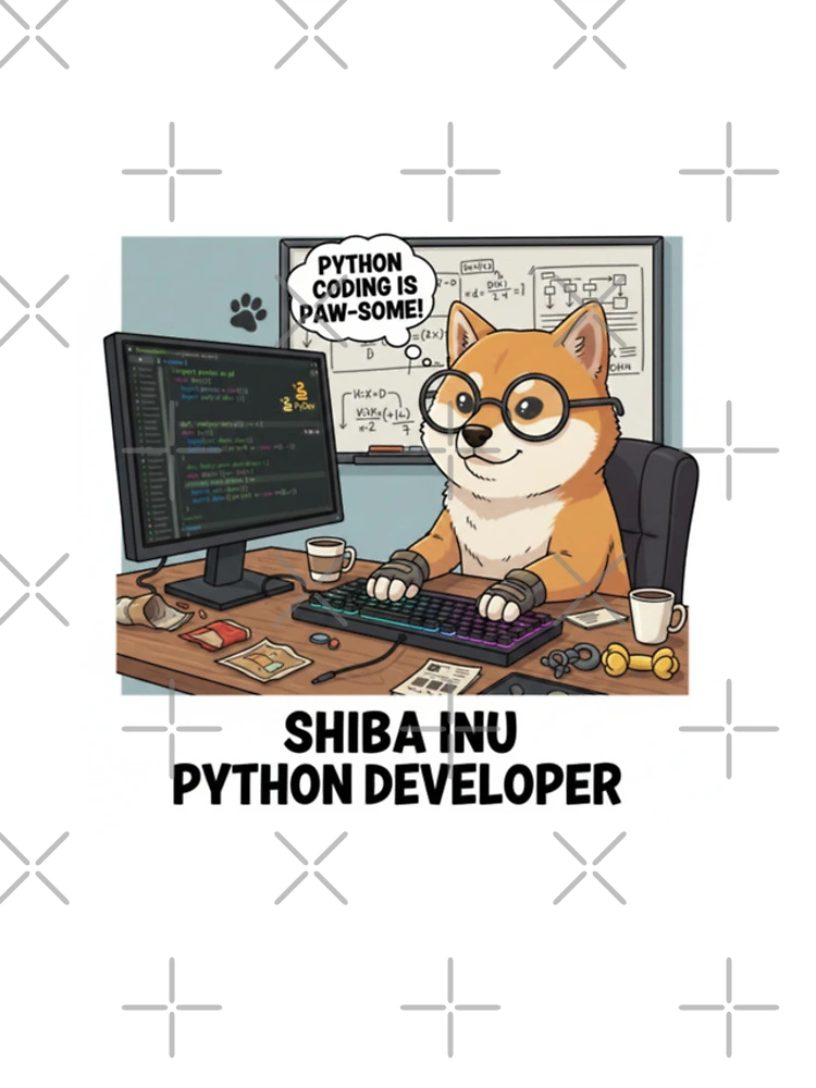 Thumbnail 4 of 4, iPhone Case, Shiba Inu Dog Python Programmer Coding Developer designed and sold by craftedd.