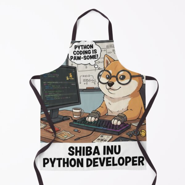 Item preview, Shiba Inu Dog Python Programmer Coding Developer designed and sold by craftedd.