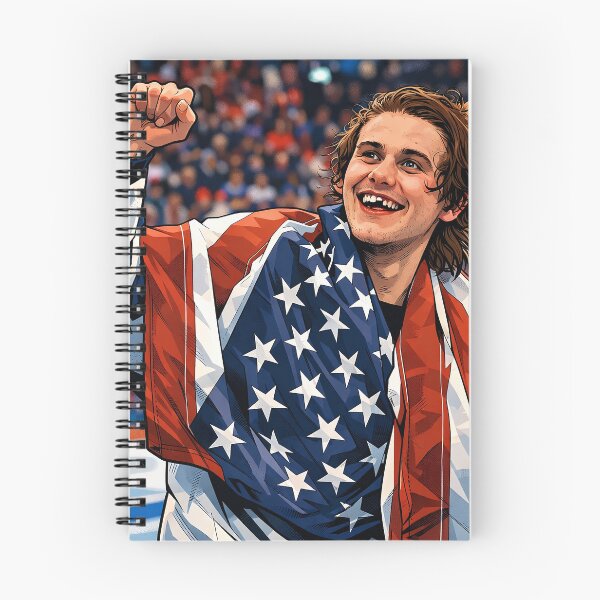Artikelvorschau, Eishockeyspieler Jack Hughes bei den Olympischen Spielen und sein abgebrochener Zahn (Fan-Artwork) entworfen und verkauft von PopCultureAndStuff.