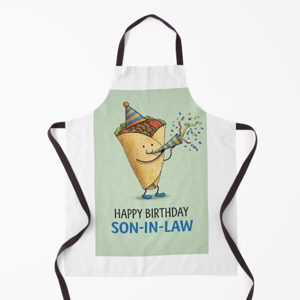 Item preview, Happy Birthday Son In Law Cute Burrito Fiesta designed and sold by Aryabek.