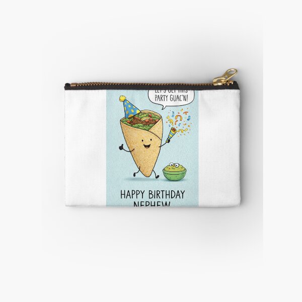 Item preview, Happy Birthday Nephew Funny Burrito Guac Party designed and sold by Aryabek.